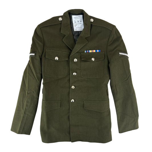 British Army 1980 Pattern No. 2 Olive Green Dress Jacket - RAVC - Medium 176/100