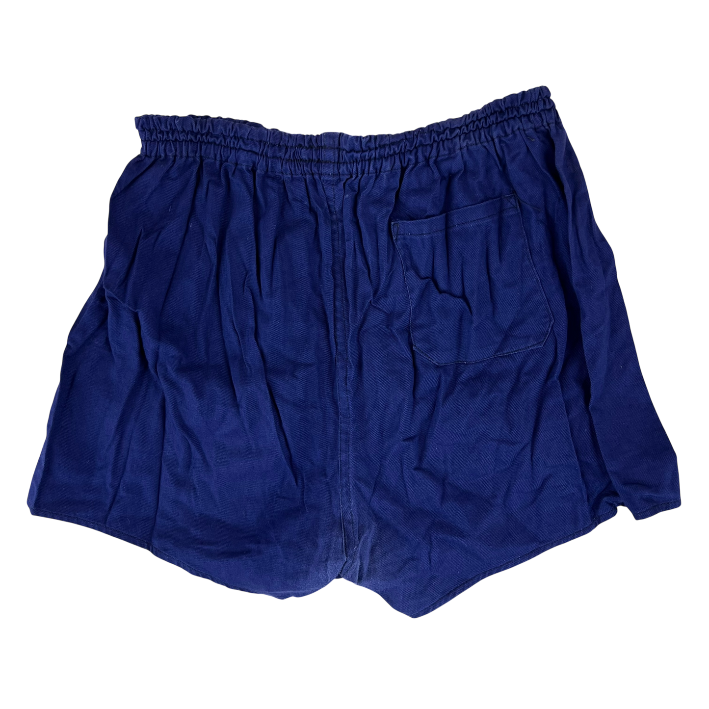 West German Army Cotton PT Navy Blue Swim Shorts - Small