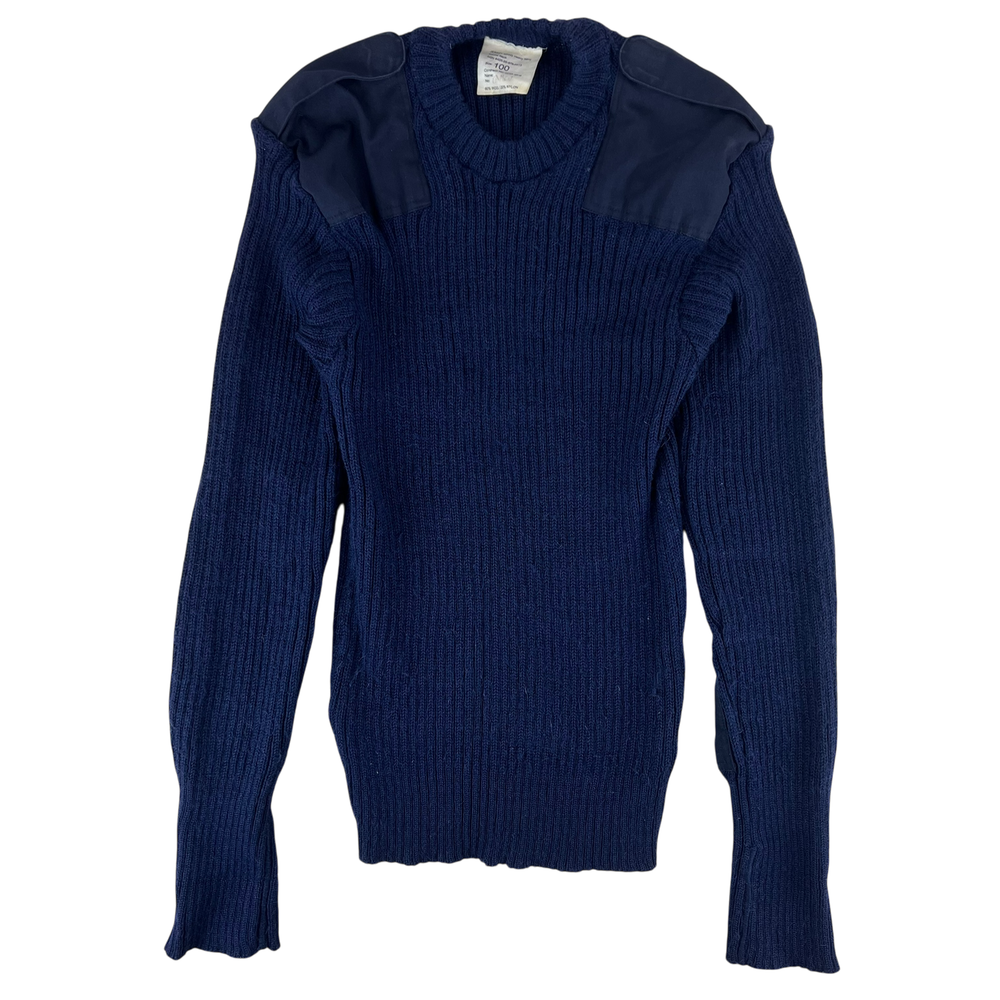 British Royal Navy Wool Crew Neck Pullover Jersey Jumper - Medium 100cm