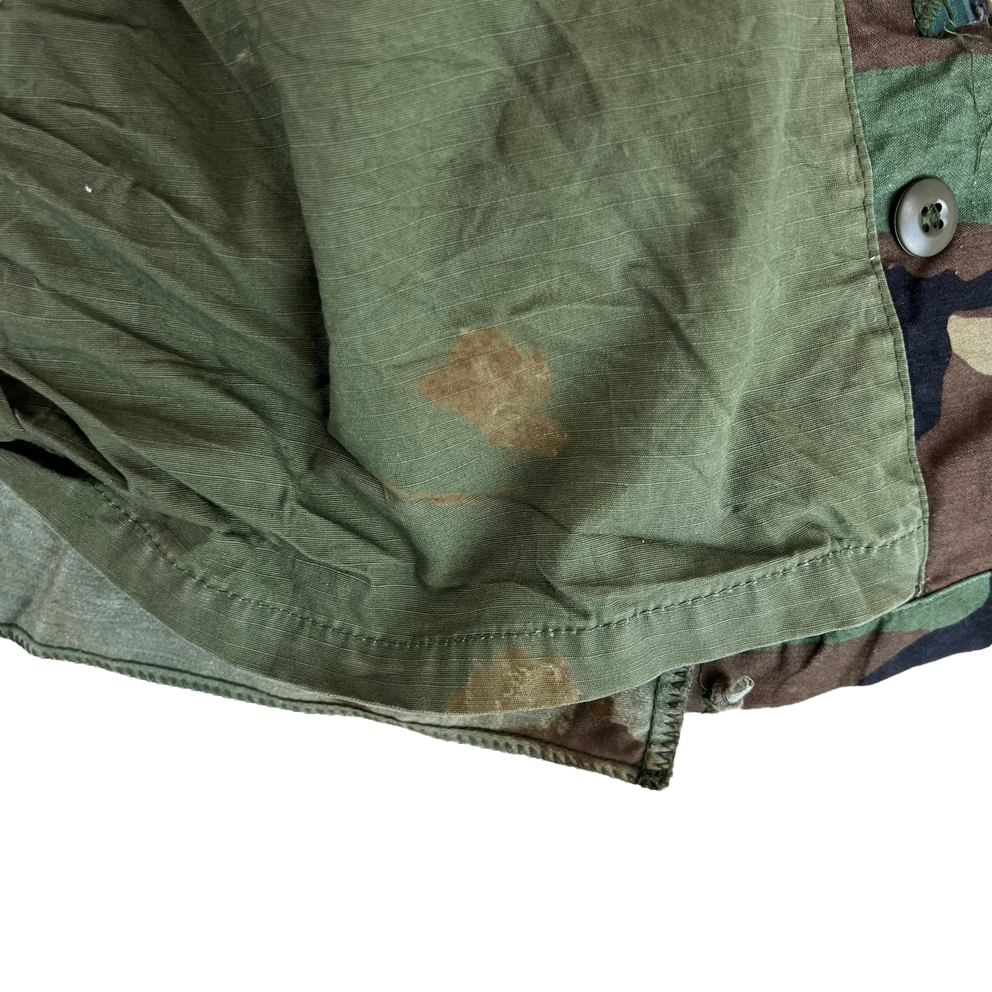 US Army M81 Woodland Camo M65 Cold Weather Field Coat - Small