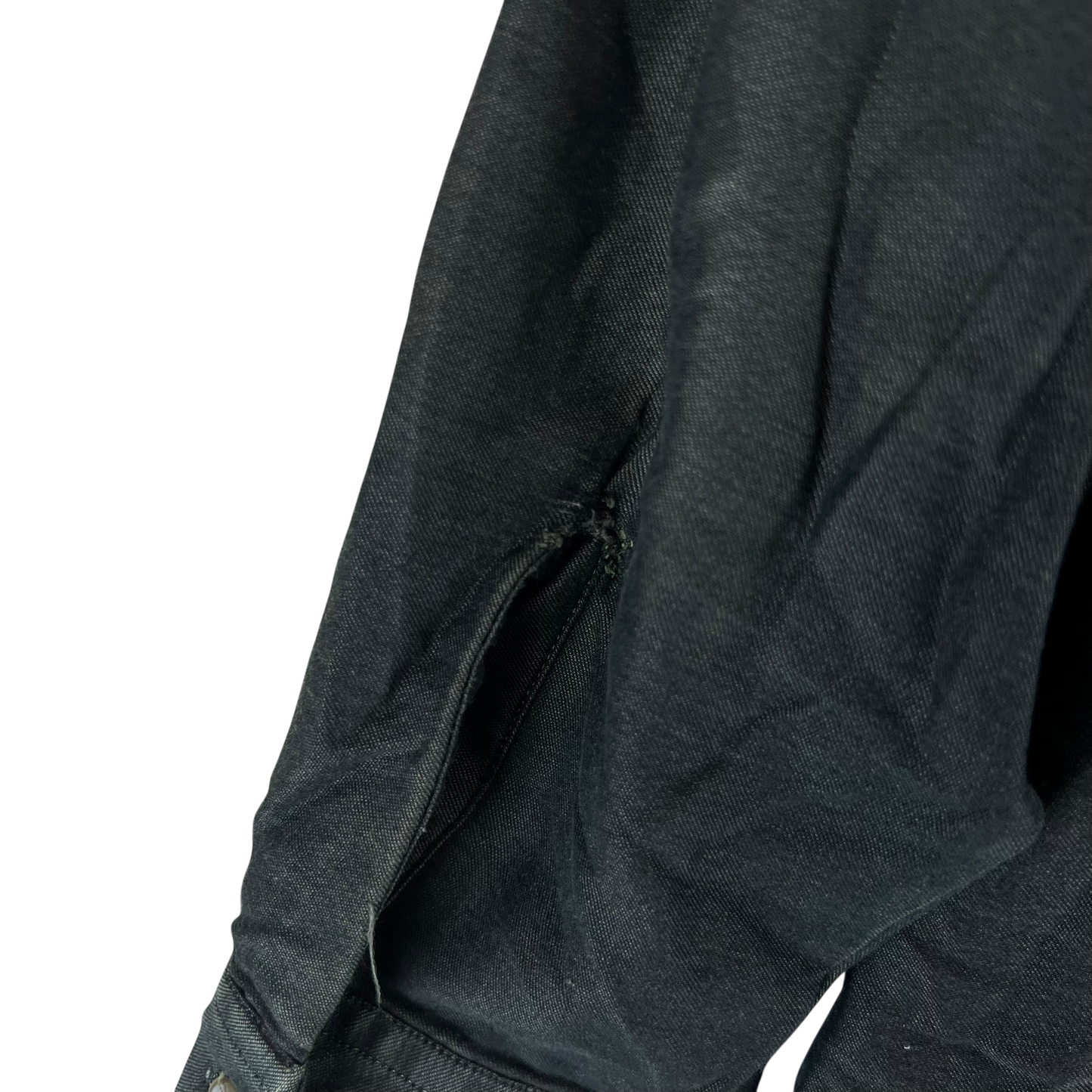 German Army Re-Dyed Black Long Sleeve Field Shirt - Large