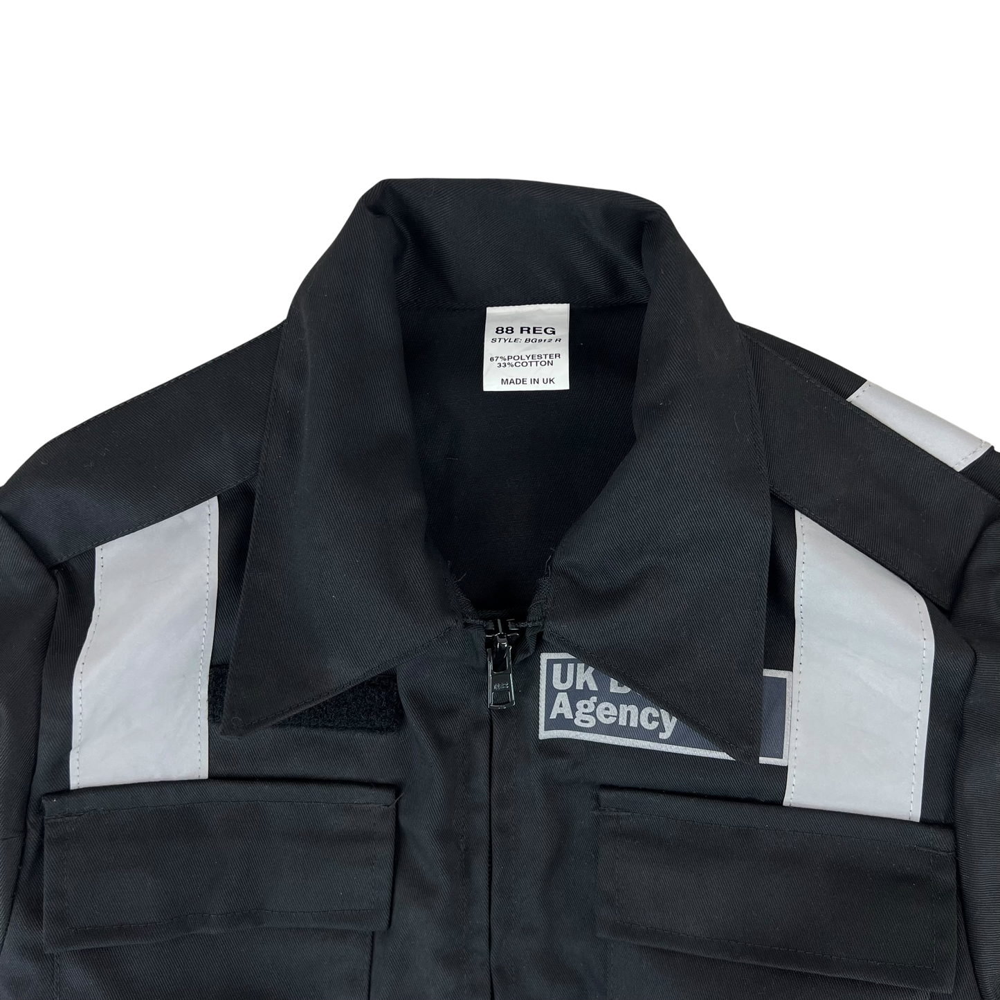 British MoD Home Office Black Coveralls - UK Border Agency - Small 88R