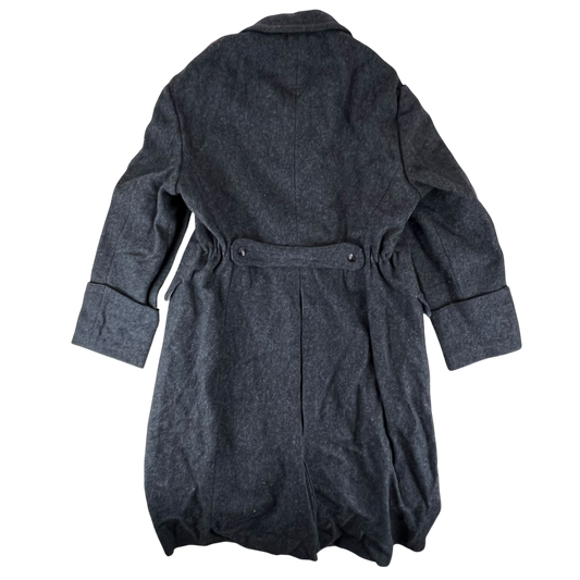 Bulgarian People's Army 80s Grey Wool Greatcoat - Large