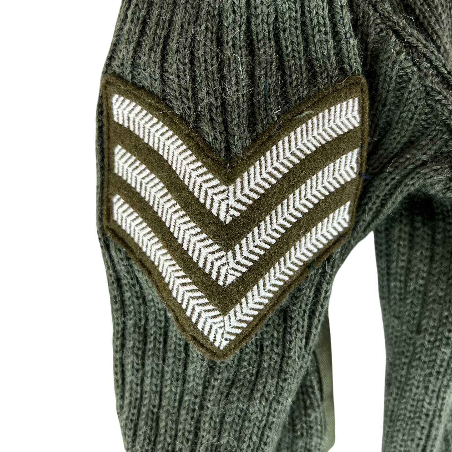 British Army Olive Green Pullover Jumper - Large 106cm