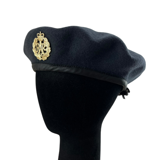 British RAF Beret w/ Badge - Medium 58cm