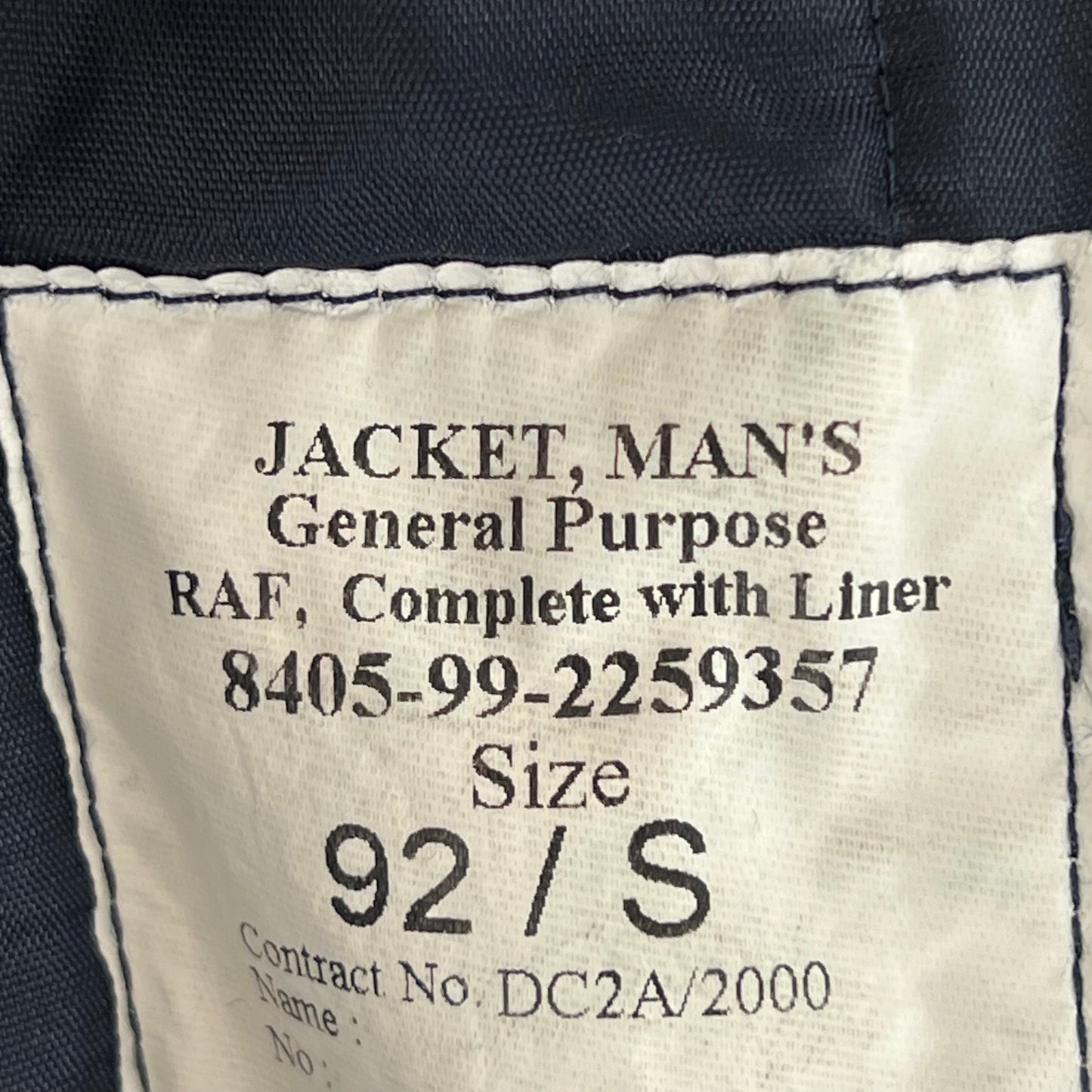 British RAF GP Bomber Jacket w/ Thermal Liner - Medium