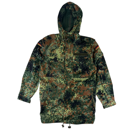 German Army Flecktarn Camouflage Combat Parka - Large GrNr 12