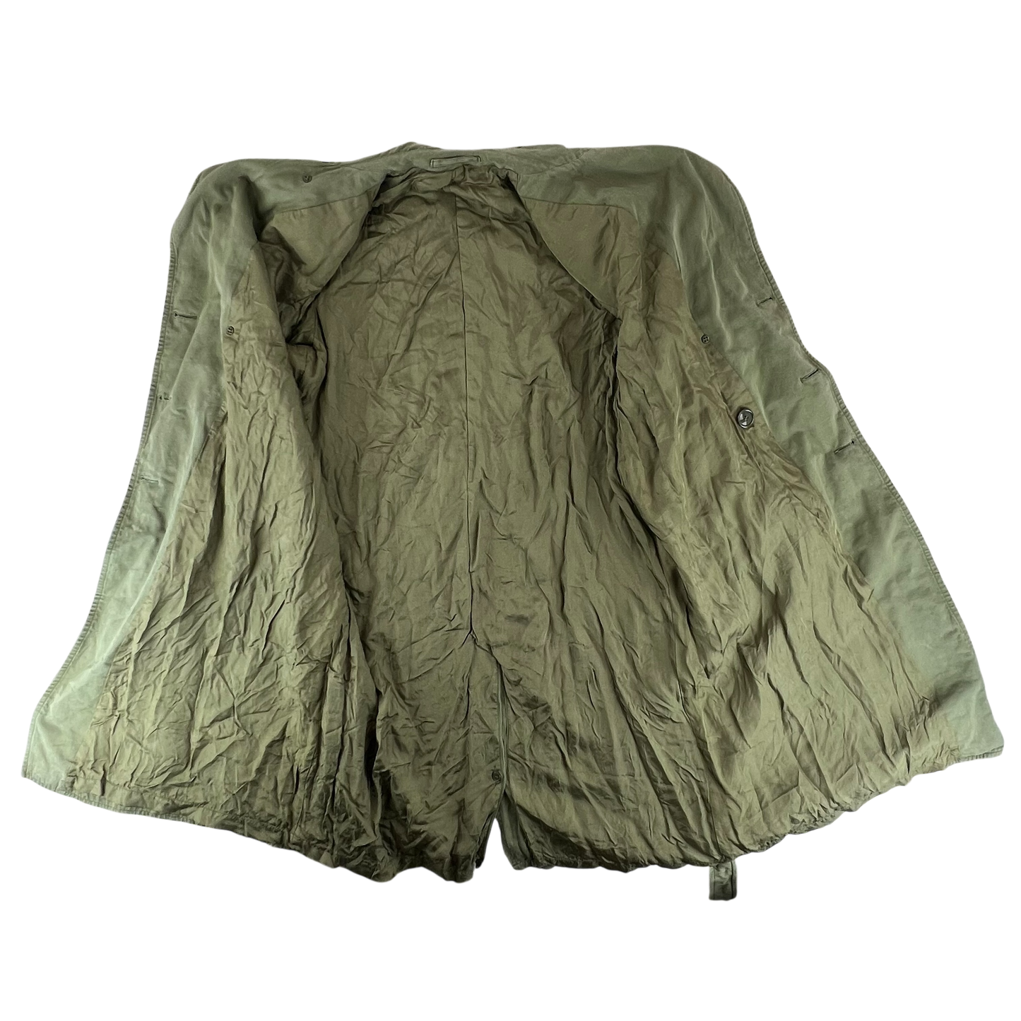 US Army 50s Olive Green Overcoat -