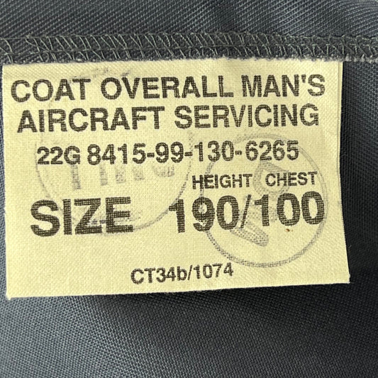 British RAF Aircraft Servicing Overall Coat - Medium 190/100