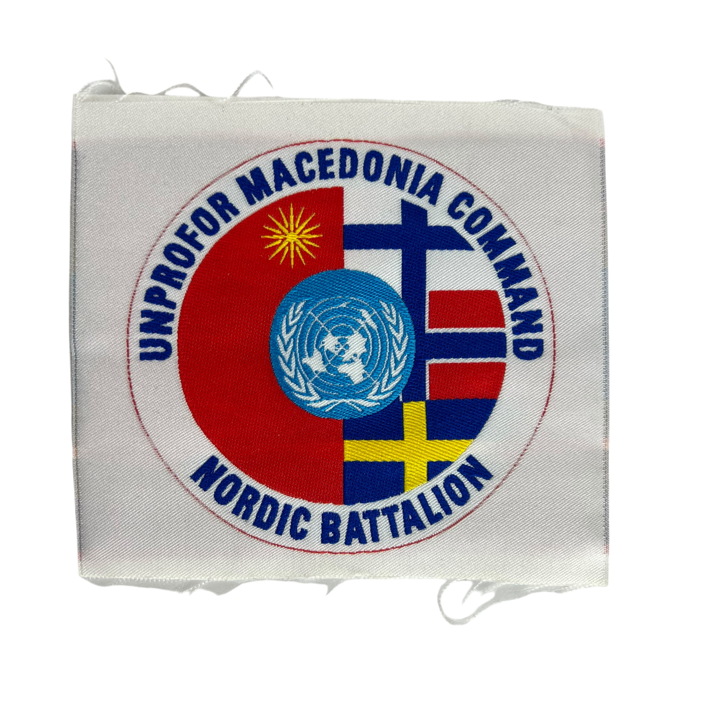 Finnish Army UNPROFOR Macedonia Command Nordic Battalion Patch