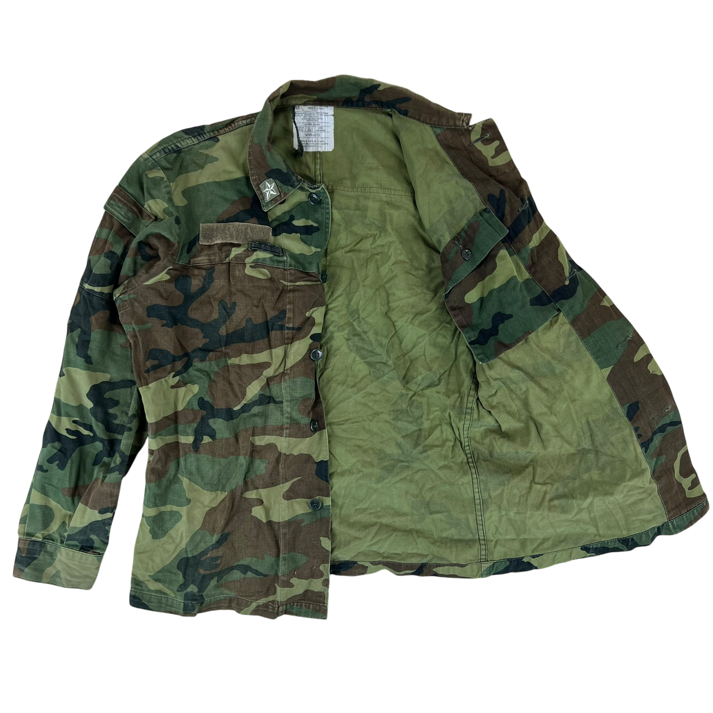 Italian Army Roma 90 Woodland Camouflage Combat Jacket - Medium