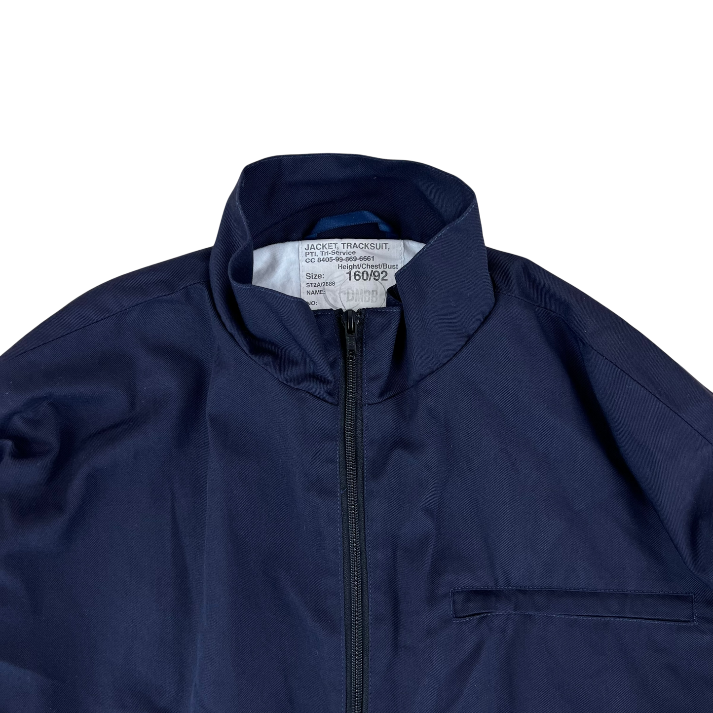British Army / Tri-Services Navy Blue PTI Tracksuit Top Jacket - Medium 160/92