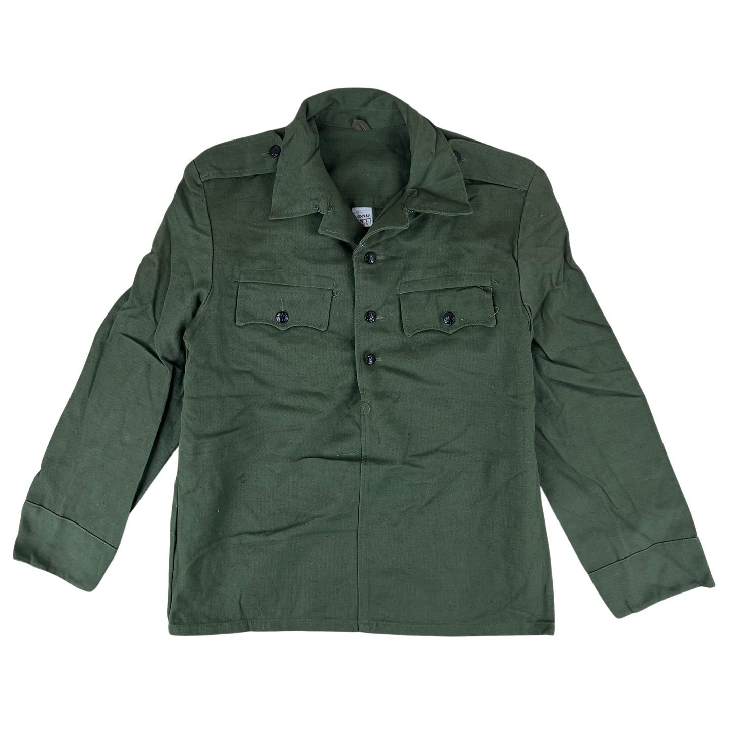 Bulgarian People's Army Cotton Olive Green Cossack Shirt - Medium