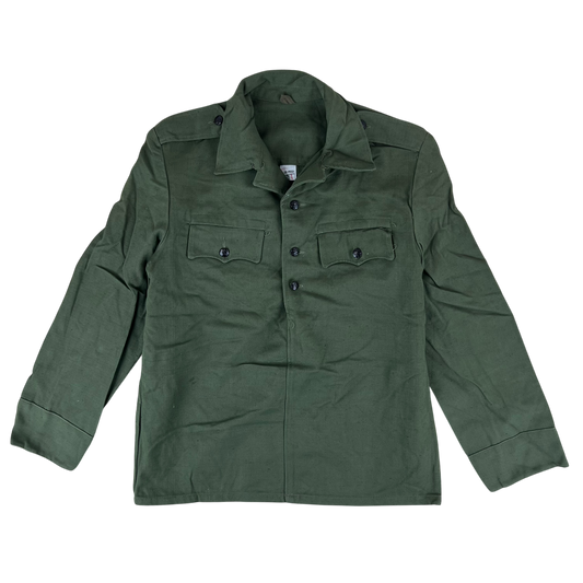 Bulgarian People's Army Cotton Olive Green Cossack Shirt - Medium