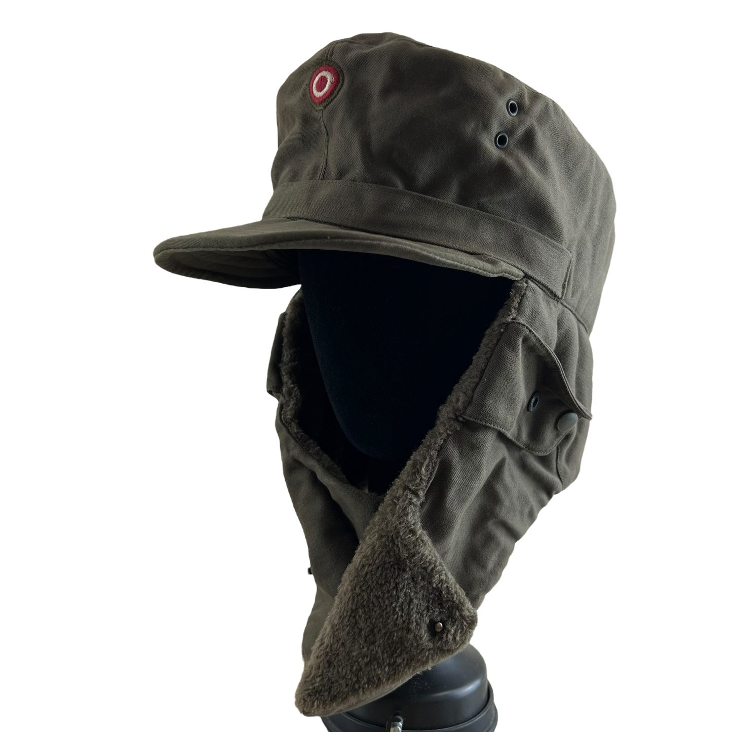 Austrian Army Olive Drab Cold Weather Trapper Cap - Medium 58cm