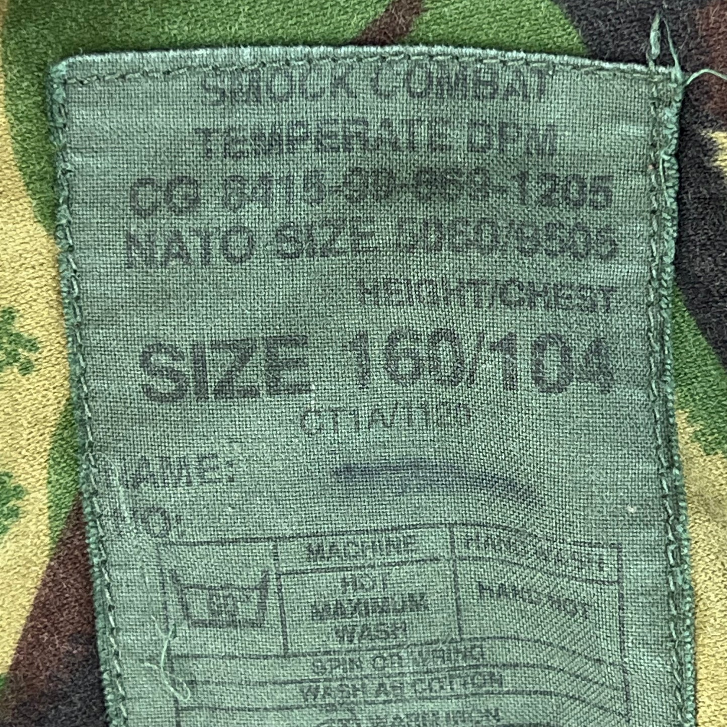 British Army 84 Pattern Woodland DPM Camo Combat Smock - Large 160/104