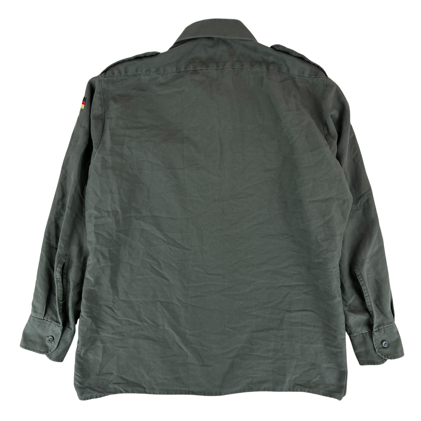 German Army Olive Green Long Sleeve Field Shirt - Medium Regular