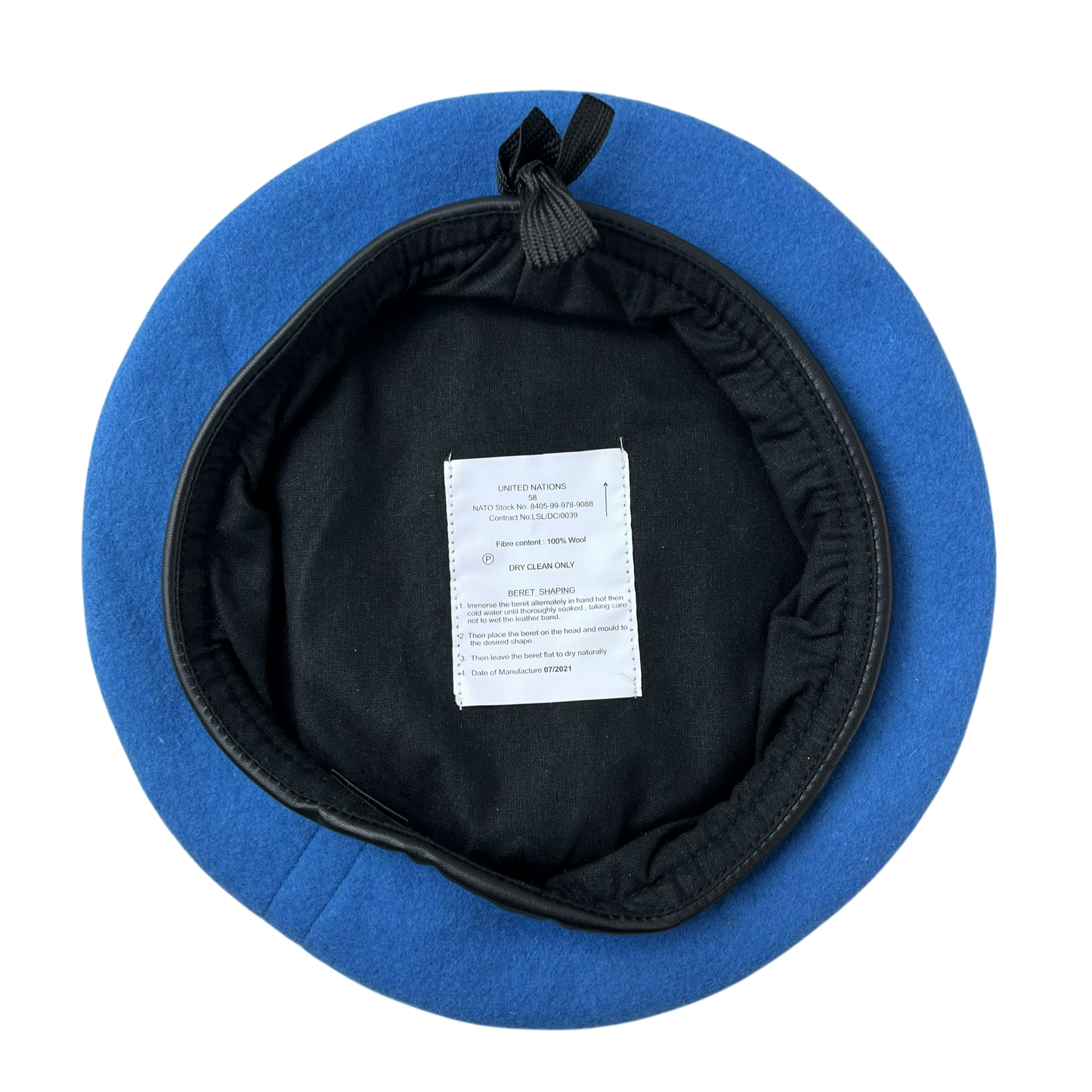 British Army Beret UN Blue - Medium 58cm