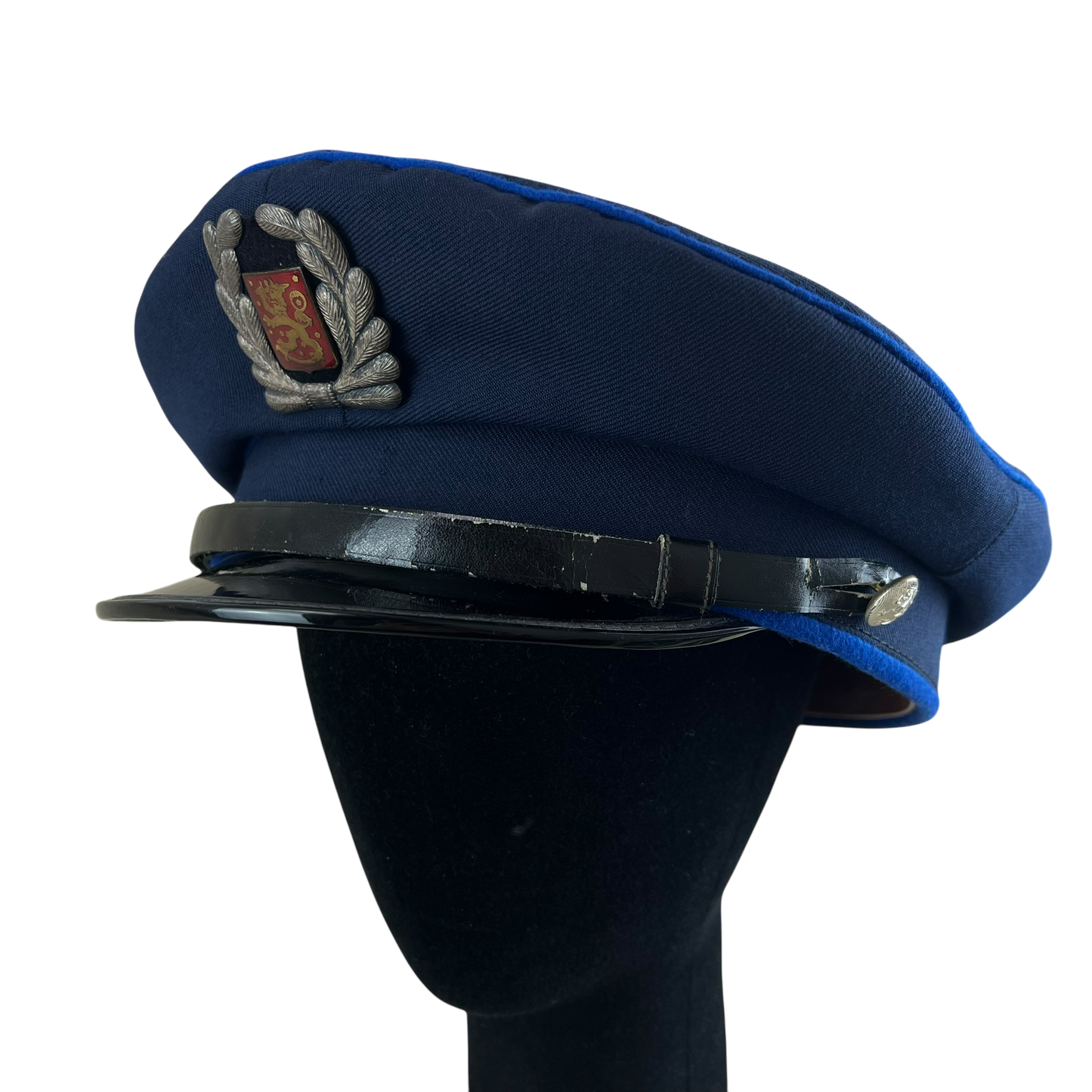 Finnish Police Dress Cap w/ Badge - Medium / Large