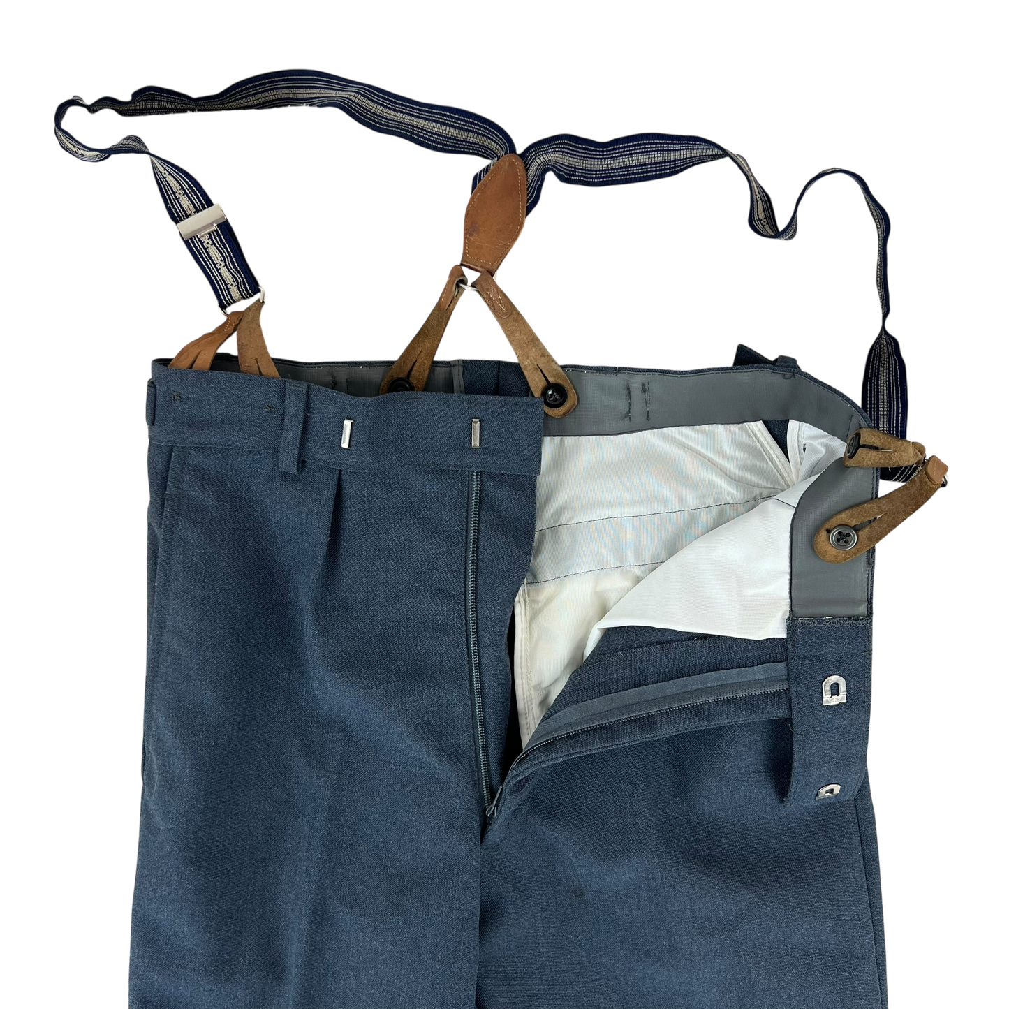 British Royal Air Force 1980's 1972 Pattern Trousers w/ Suspenders - W30 L29