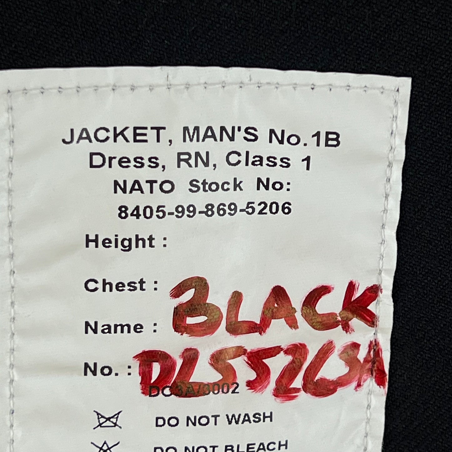 British Royal Navy Officer's No 1B Class 1 Dress Jacket - Large