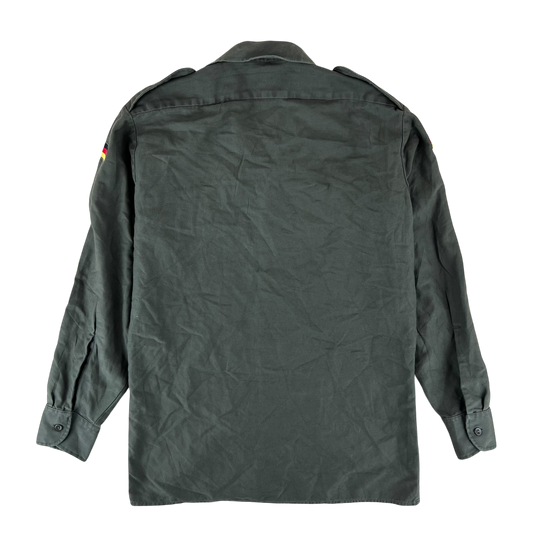 German Army Olive Green Long Sleeve Field Shirt - Medium Gr39/40