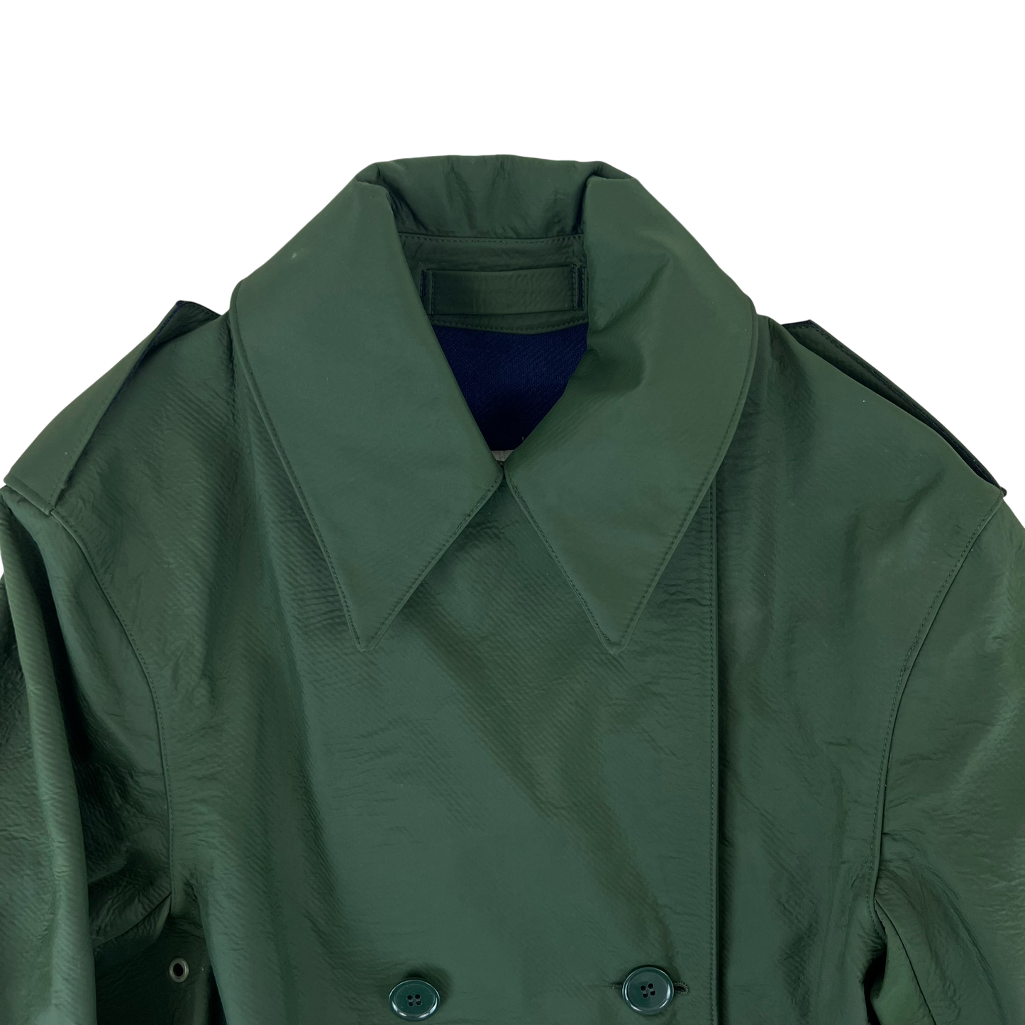 British Army / Royal Canadian Army 80's RCMP Green Mackintosh Raincoat - Medium