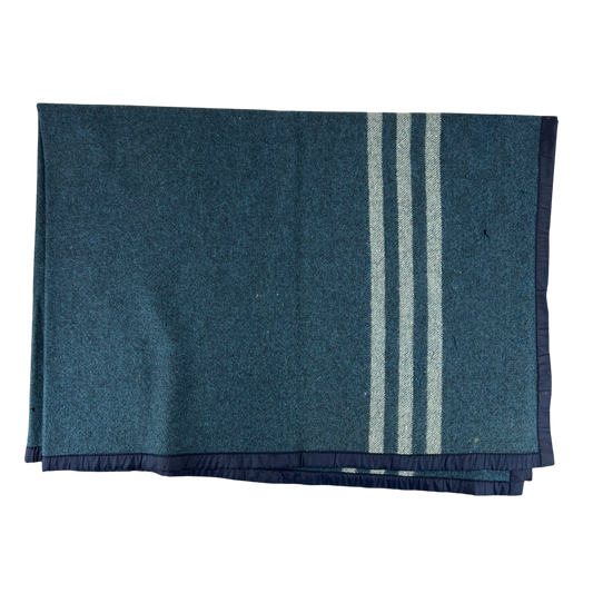 Romanian Army / Air Force Blue Wool Blanket