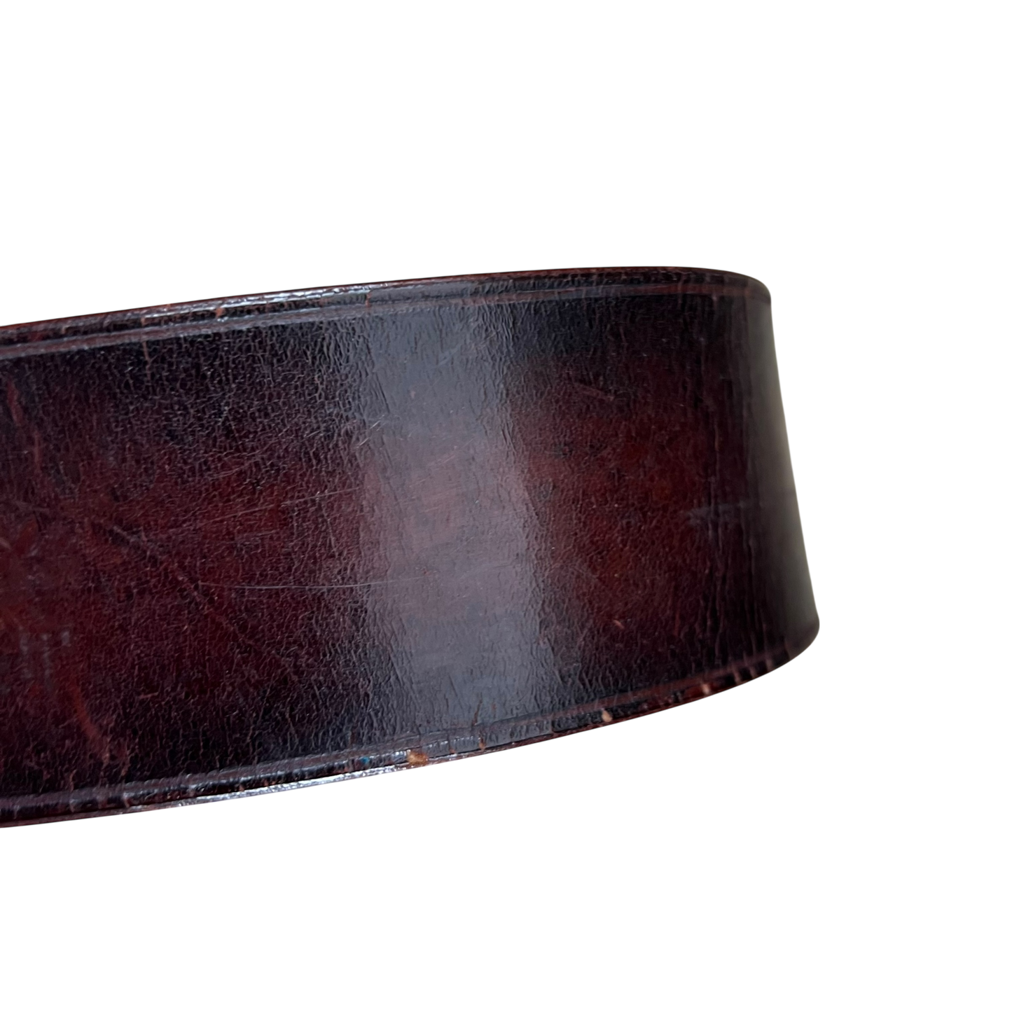 British Army Oxblood Sam Browne's Leather Belt - Medium