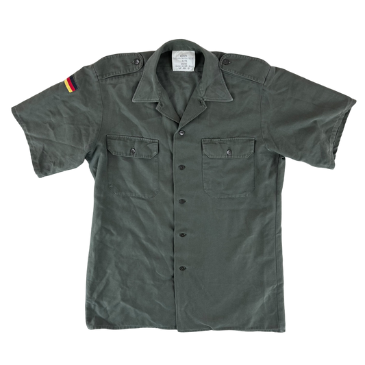 German Army Olive Drab Short Sleeve Field Shirt - Large