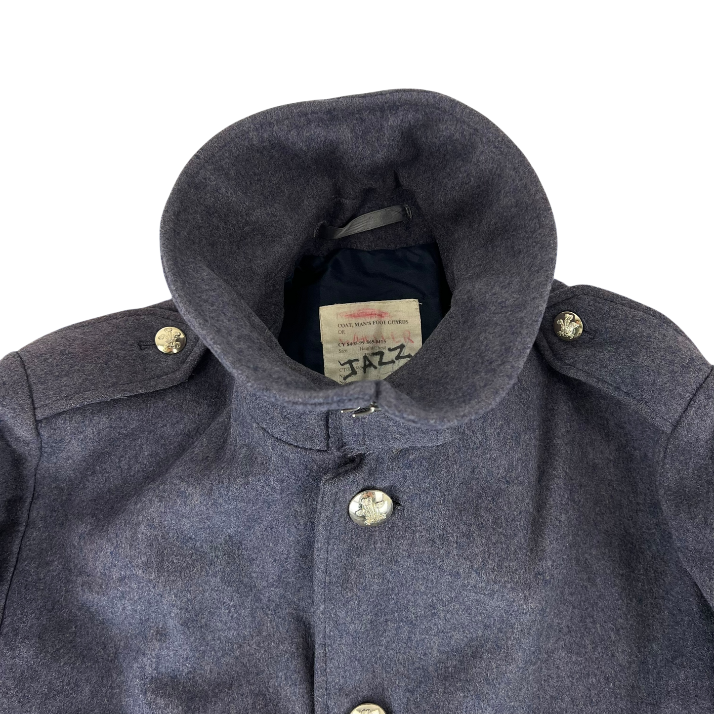 British Army Footguards Wool Greatcoat - Royal Regiment of Wales - Large 194/108