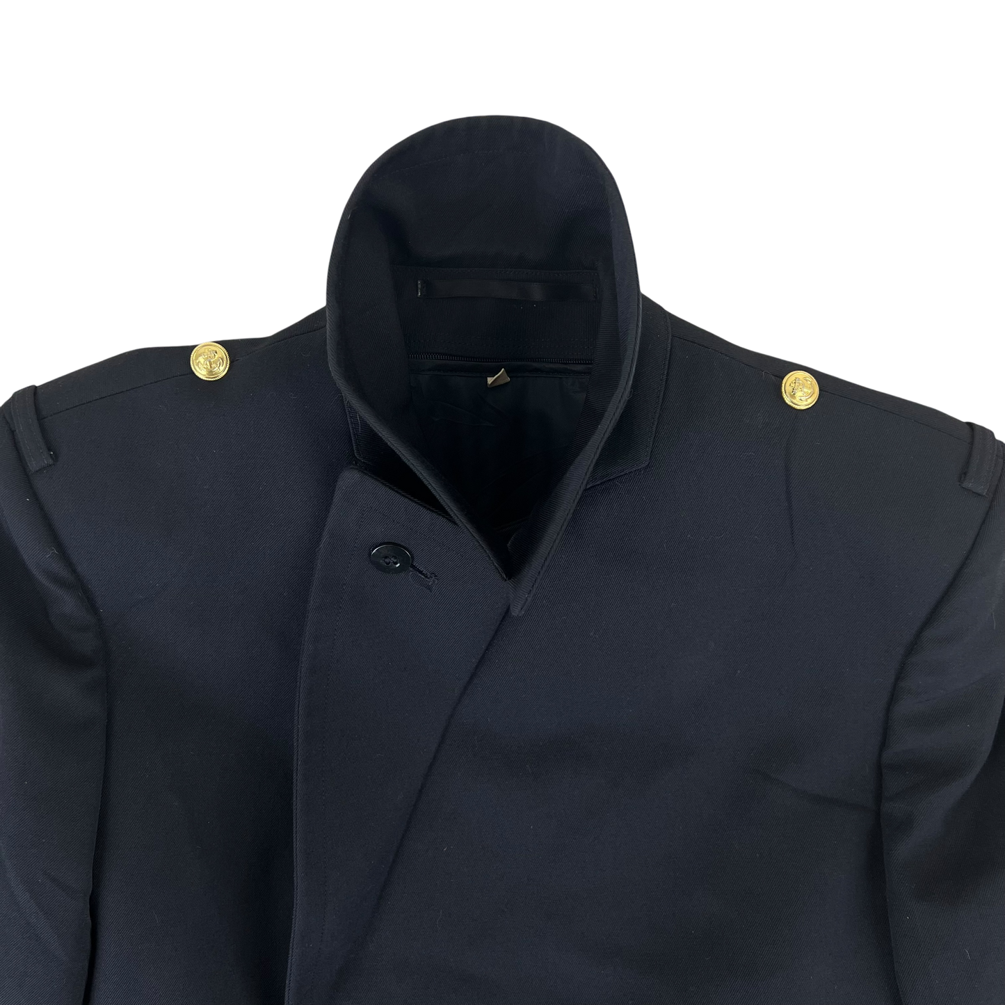 German Navy Three-quarter Gabardine Greatcoat w/ Liner - Small