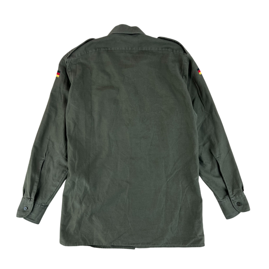 German Army Olive Green Long Sleeve Field Shirt - Medium GrNr 3