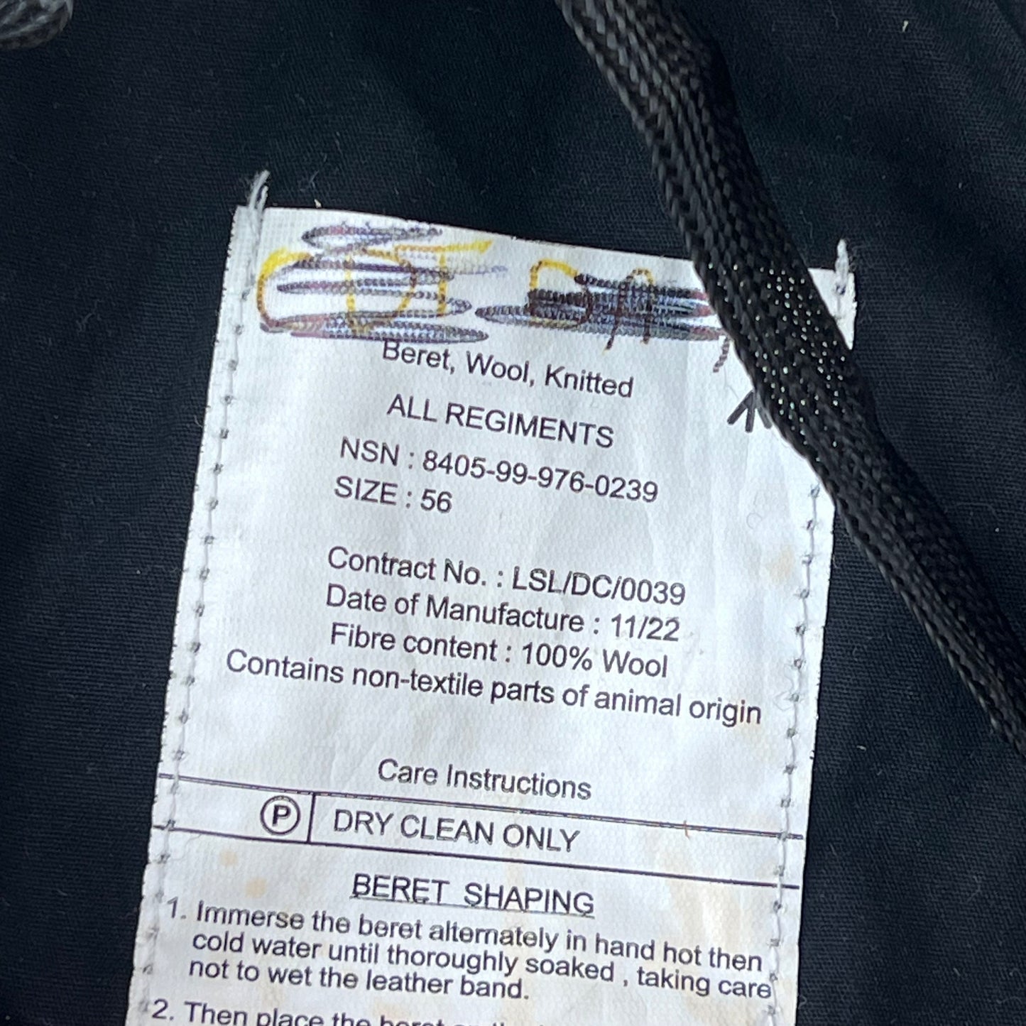 British Army Beret - Royal Signals Scottish Division - Small 56cm