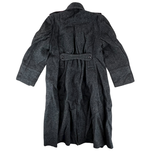 Bulgarian People's Army 50s Grey Wool Greatcoat - Medium