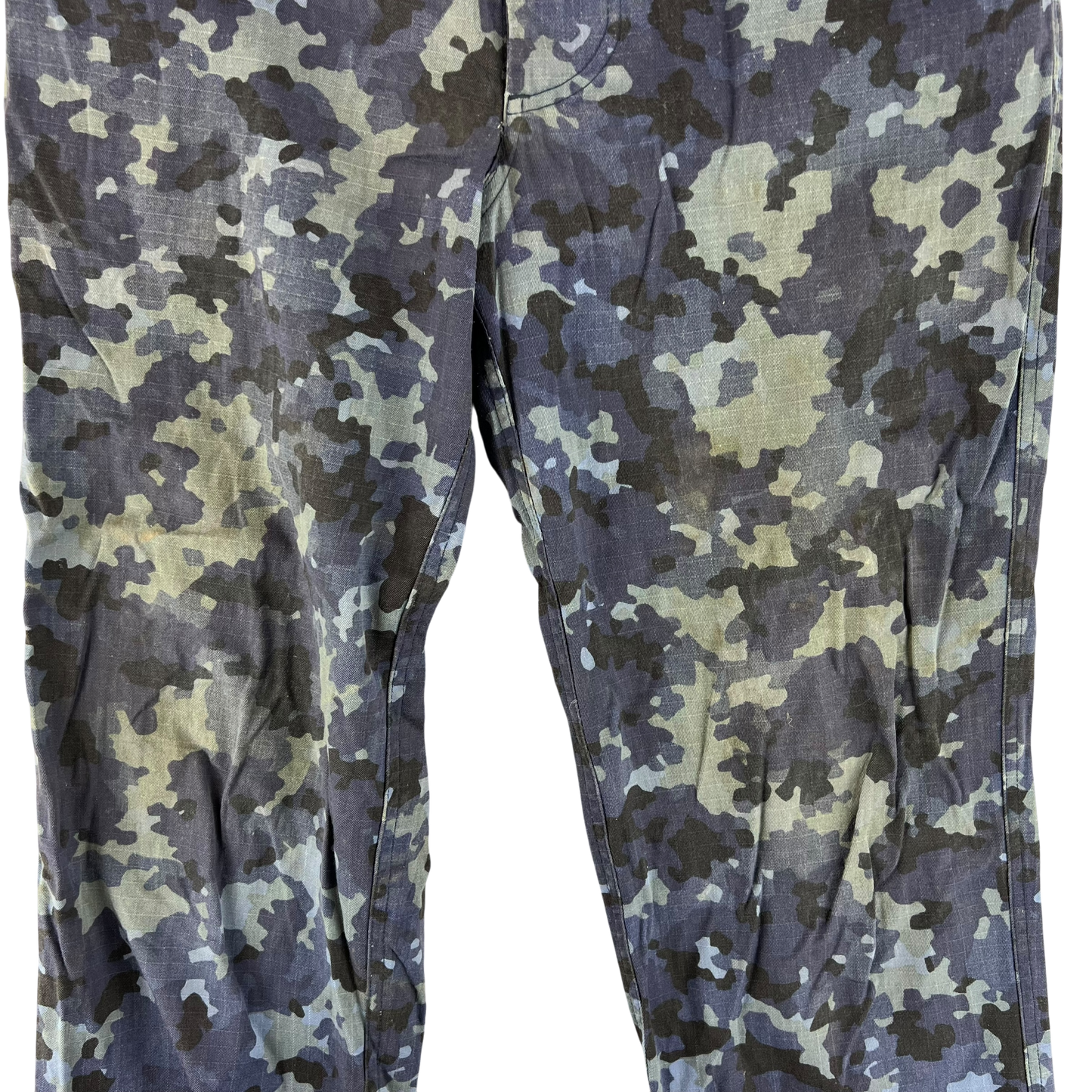Romanian Navy M2017 Blue Camouflage Ripstop Trousers - W31 L31