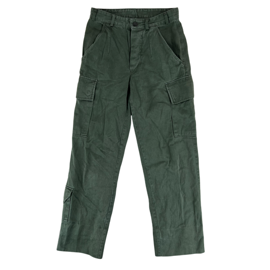 Dutch Army Olive Green Fatigue Trousers - W28 L29