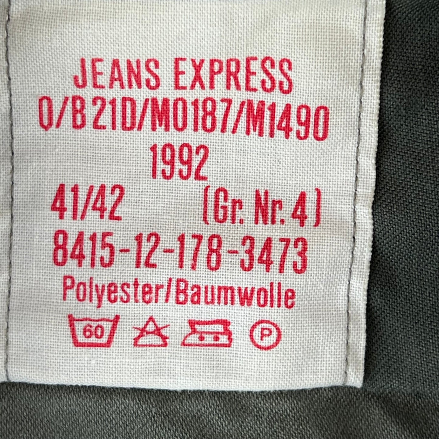 German Army Olive Green Long Sleeve Field Shirt - Large GrNr4