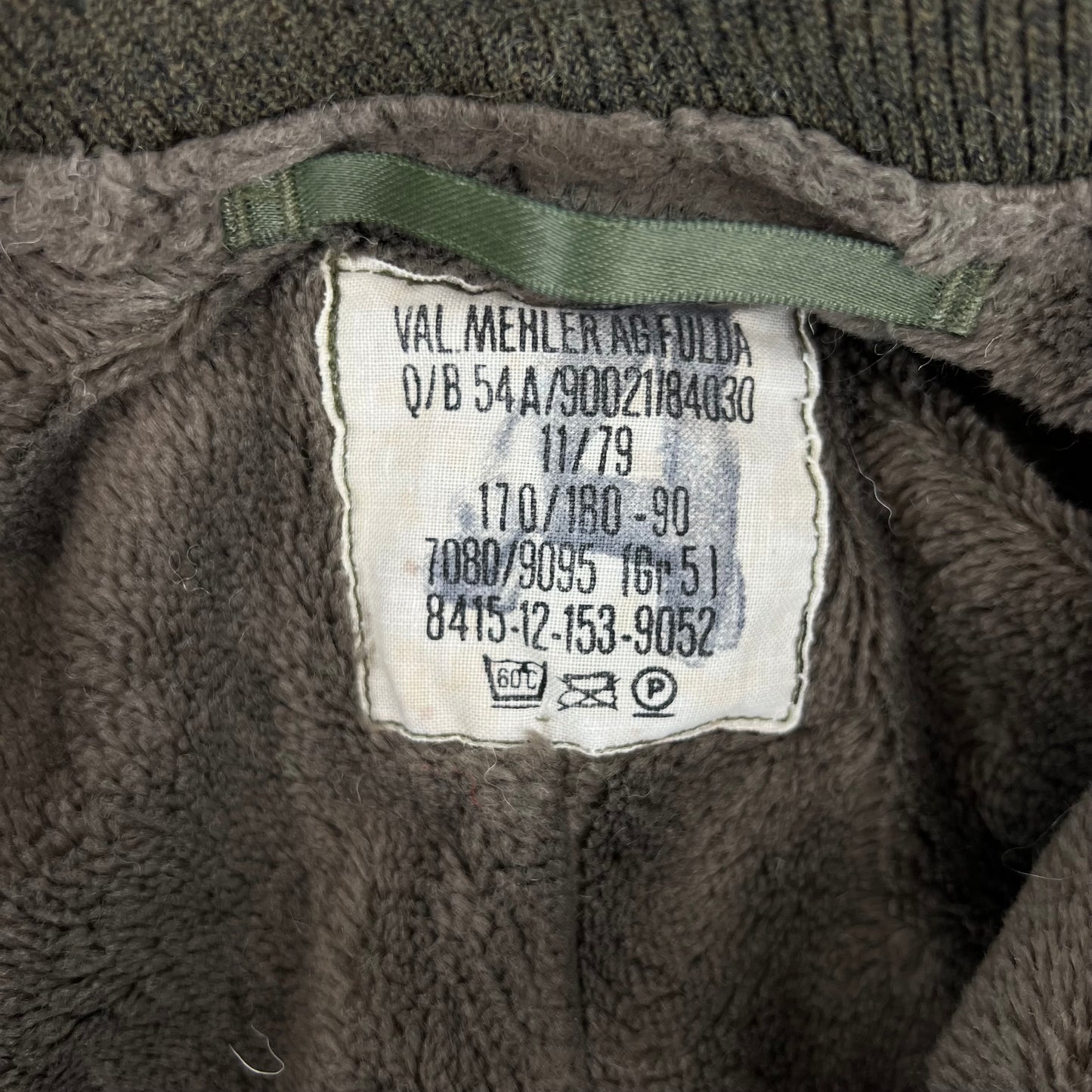 German Army Olive Thermal "Tanker" Coveralls w/ Liner - Medium GrNr 5