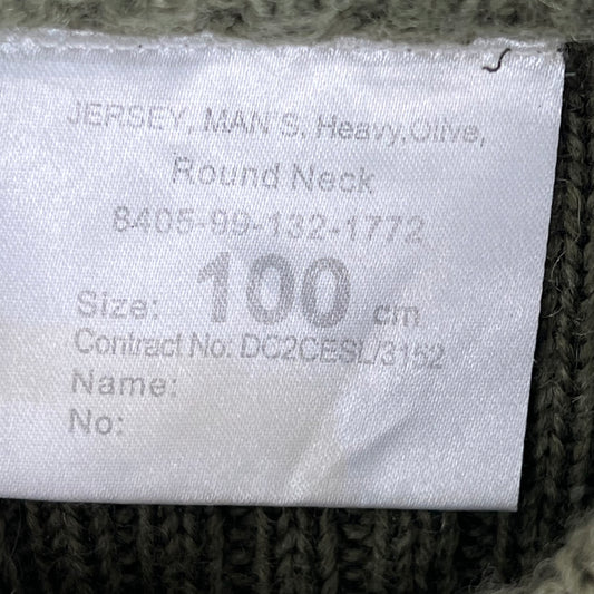 British Army Olive Green Pullover Jumper - Medium 100cm