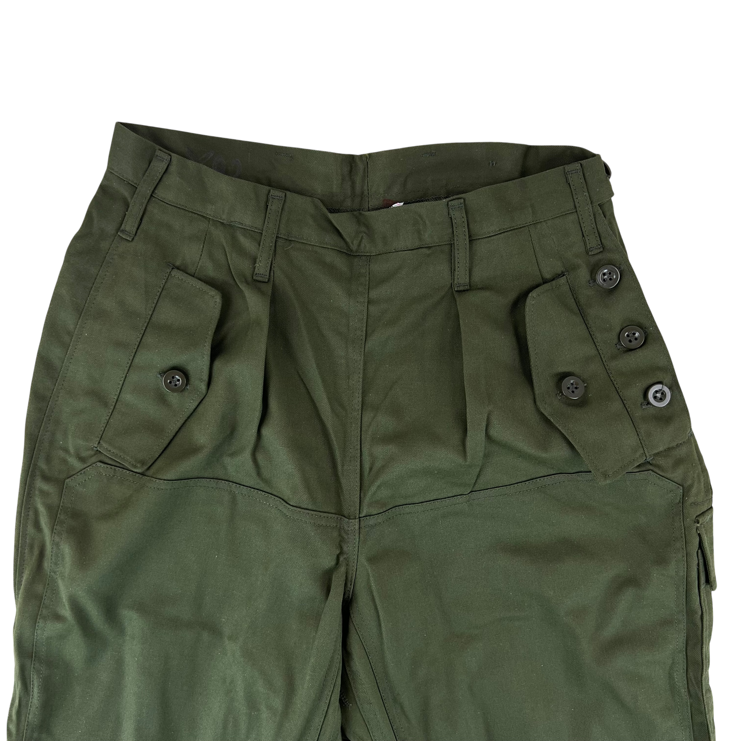 Czechoslovak Army M85 Women's Olive Green Trousers - W28 L30.5