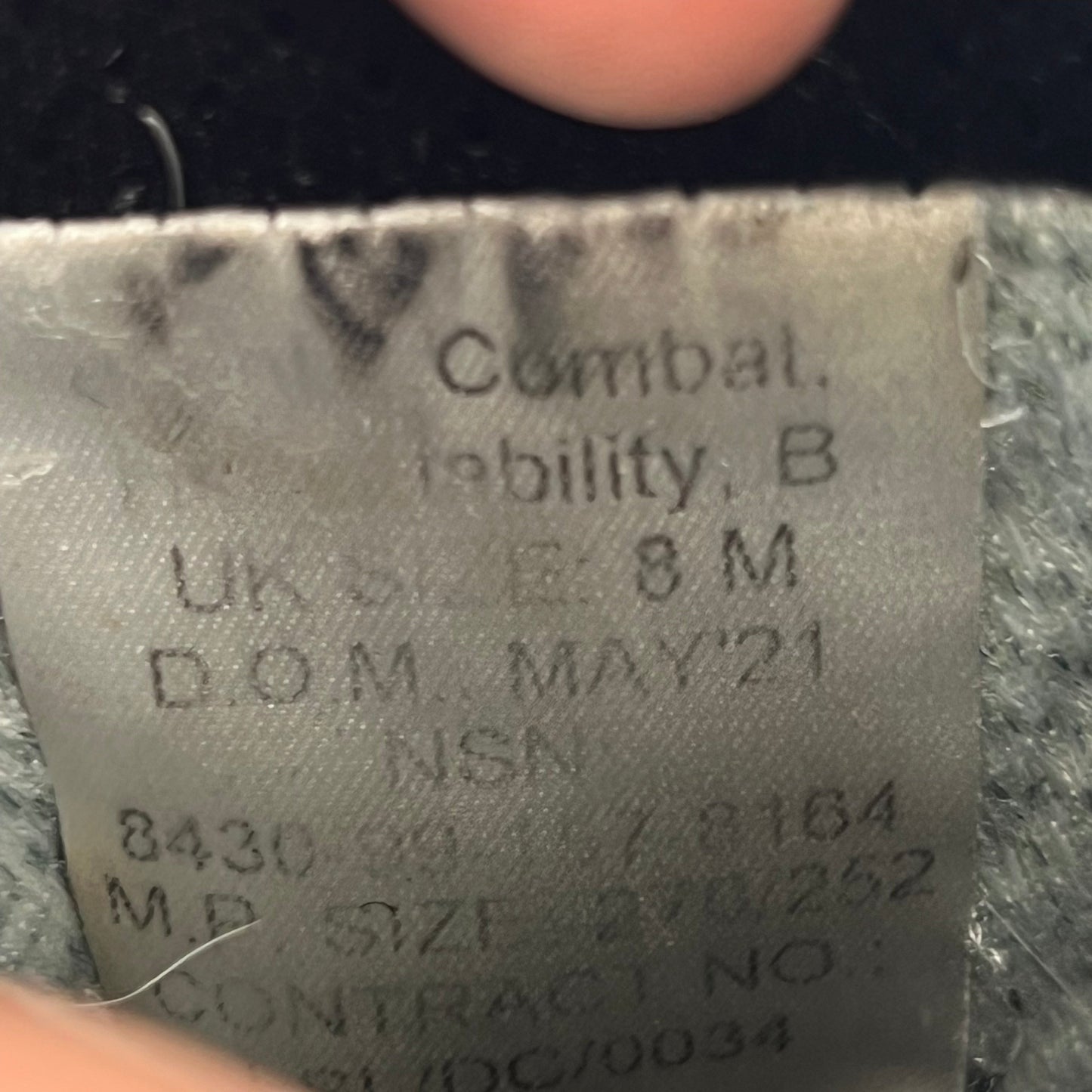 British Army AKU Black Combat Boots - Size 8M