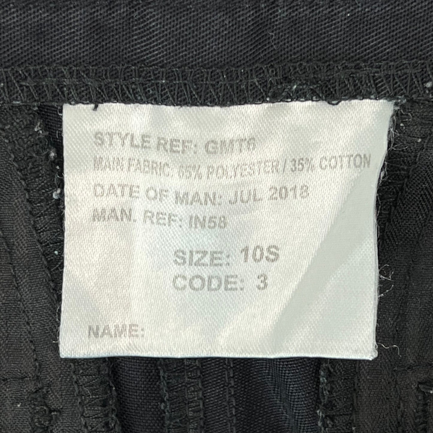 British Police Women's MoD Black Utility Trousers - W31 L27