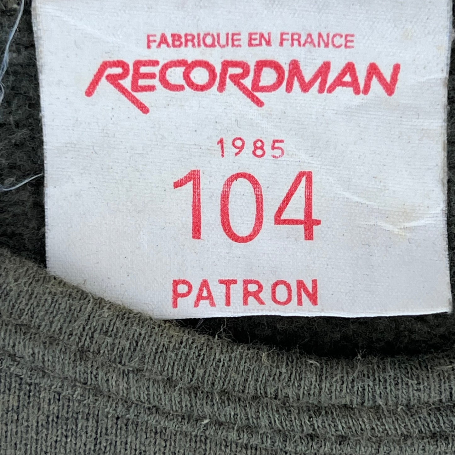 French Army Sweatshirt / Thermal T Shirt Pullover 80s Sage Grey - Medium