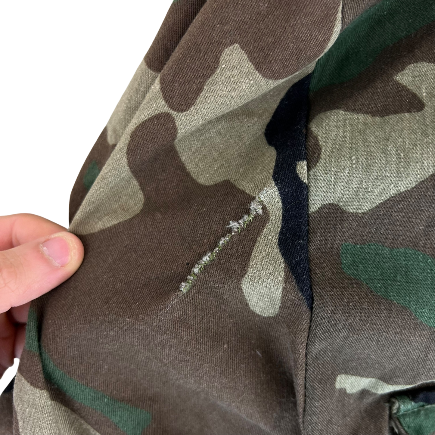 US Army M81 Woodland Camo M65 Cold Weather Field Coat - Large Regular
