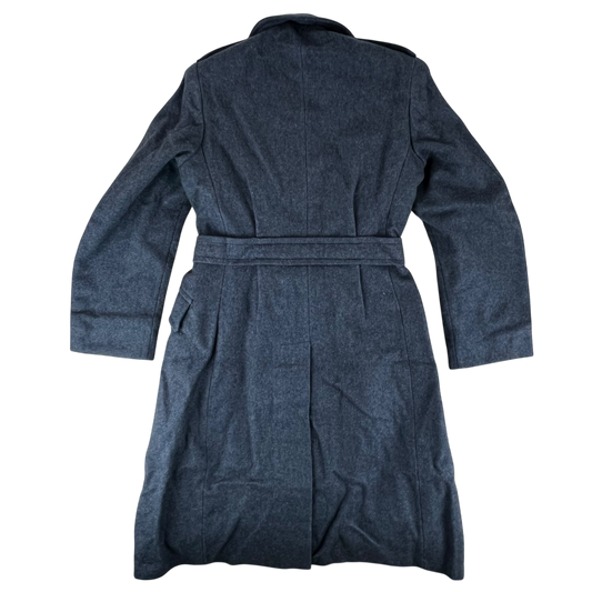 British RAF 60's WO Blue Grey Wool Greatcoat w/ Original Box - Large SIZE 12