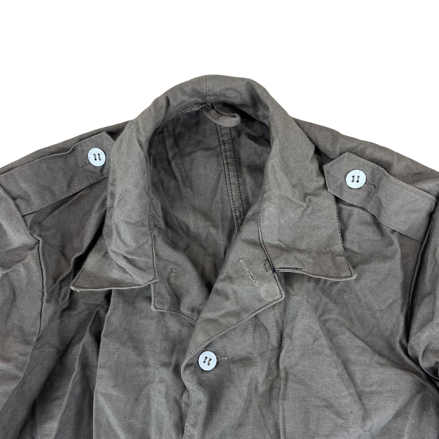 Swedish Army M40 "Grötrock" Brown Work Jacket - Large