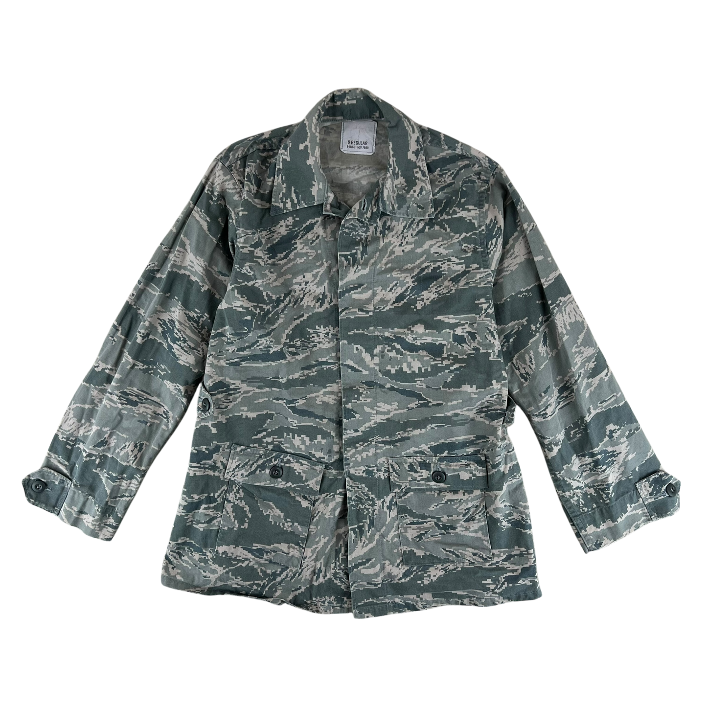 US Air Force Women's Digital Tiger Stripe Pixel Camouflage BDU Jacket - Small 6R