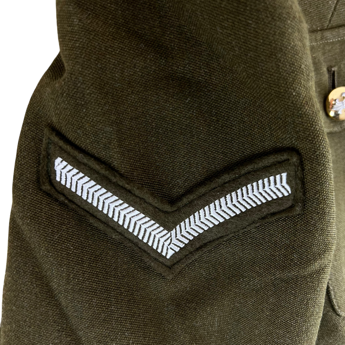 British Army Old Pattern No. 2 Olive Green Dress Jacket - Duke of Lancaster's Regiment - Small 176/88