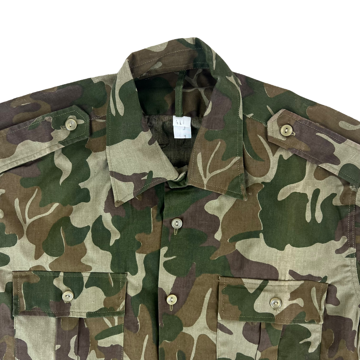 Romanian Army M1990 "Leaf" Camouflage Long Sleeve Shirt - Large